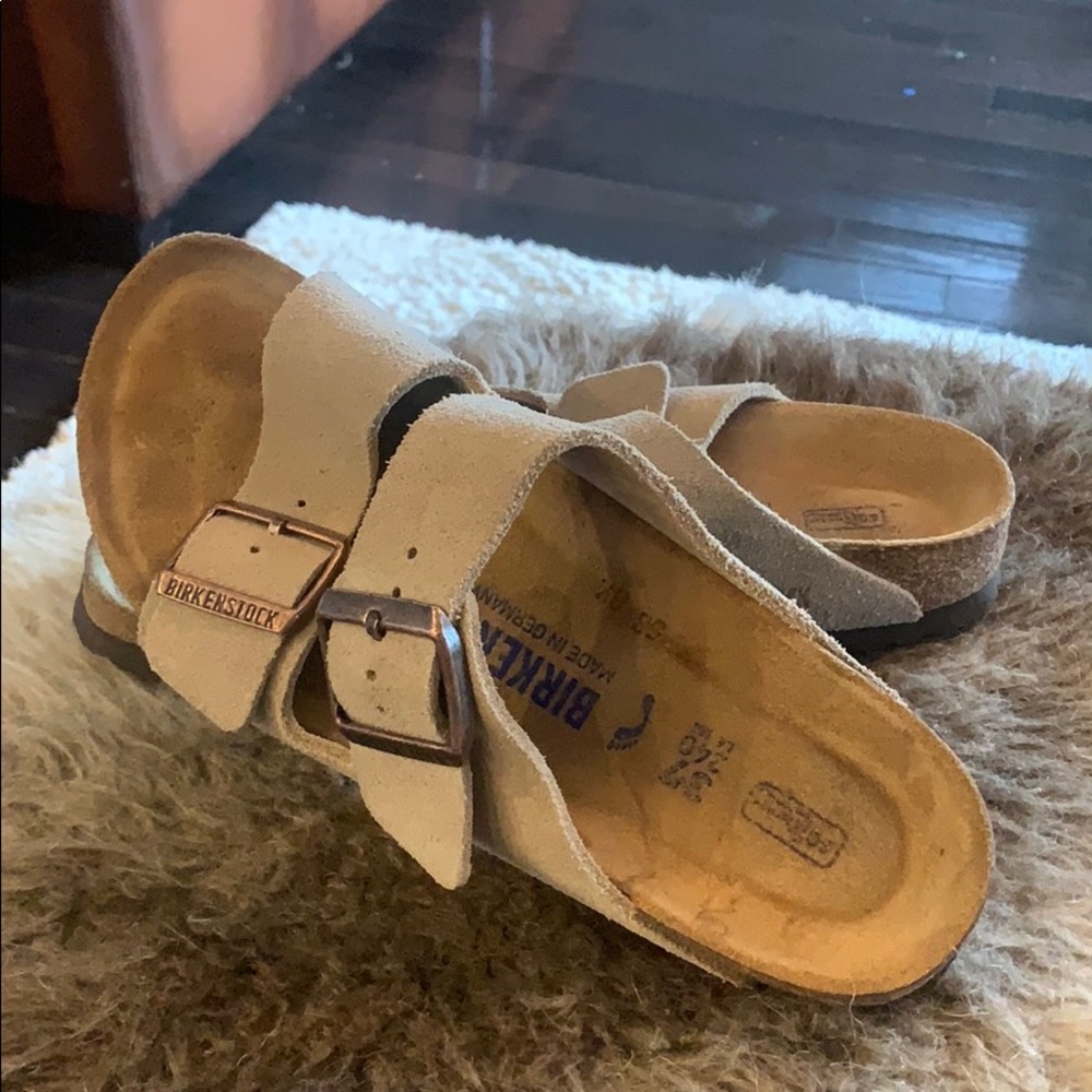 Soft Bed Suede Taupe Birkenstock's 37